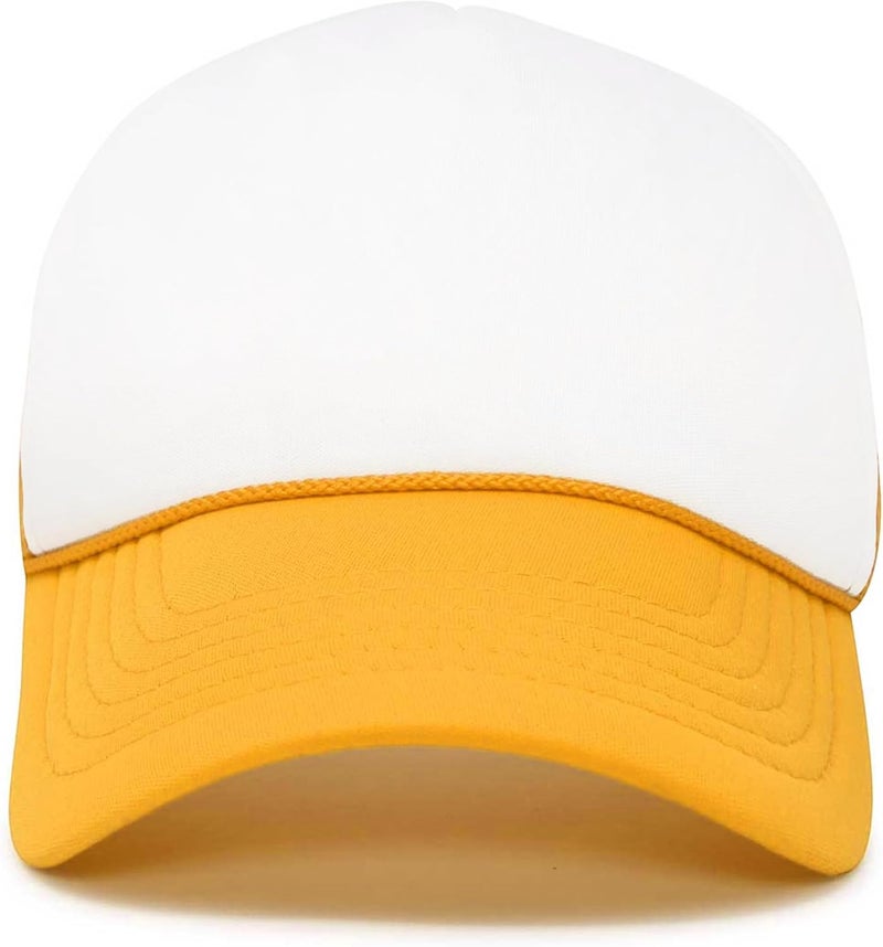 DALIX Two Tone Trucker Hat Summer Mesh Cap with Adjustable Snapback Strap - Image 2